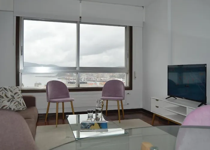 Fantastica Vista De La Ria De Vigo En Pleno Centro